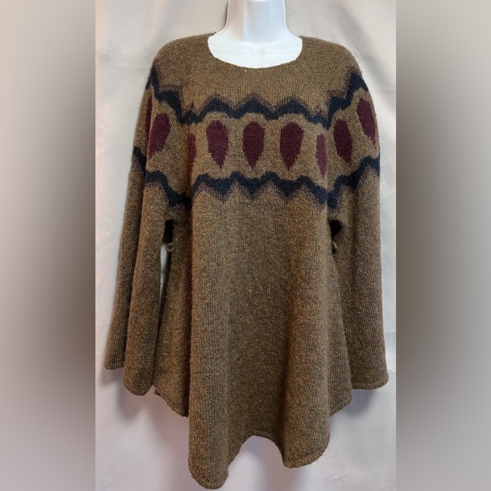 Anthropologie Sleeping on Snow Tunic Sweater Size XS w/ thin leather belt